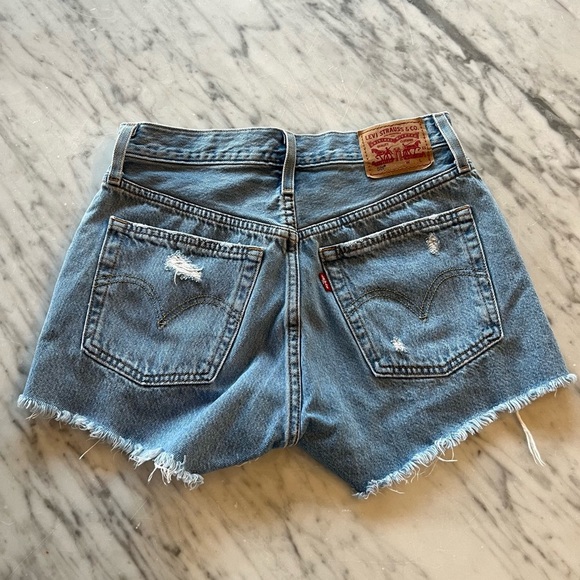 Levi's Pants - LEVI’S 501 Premium Raw Hem Denim Shorts, Size 25